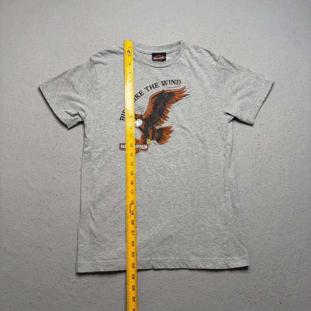 Harley-Davidson Graphic T-Shirt Kids Youth L Ride‎ Like The Wind Deadwood Y2K